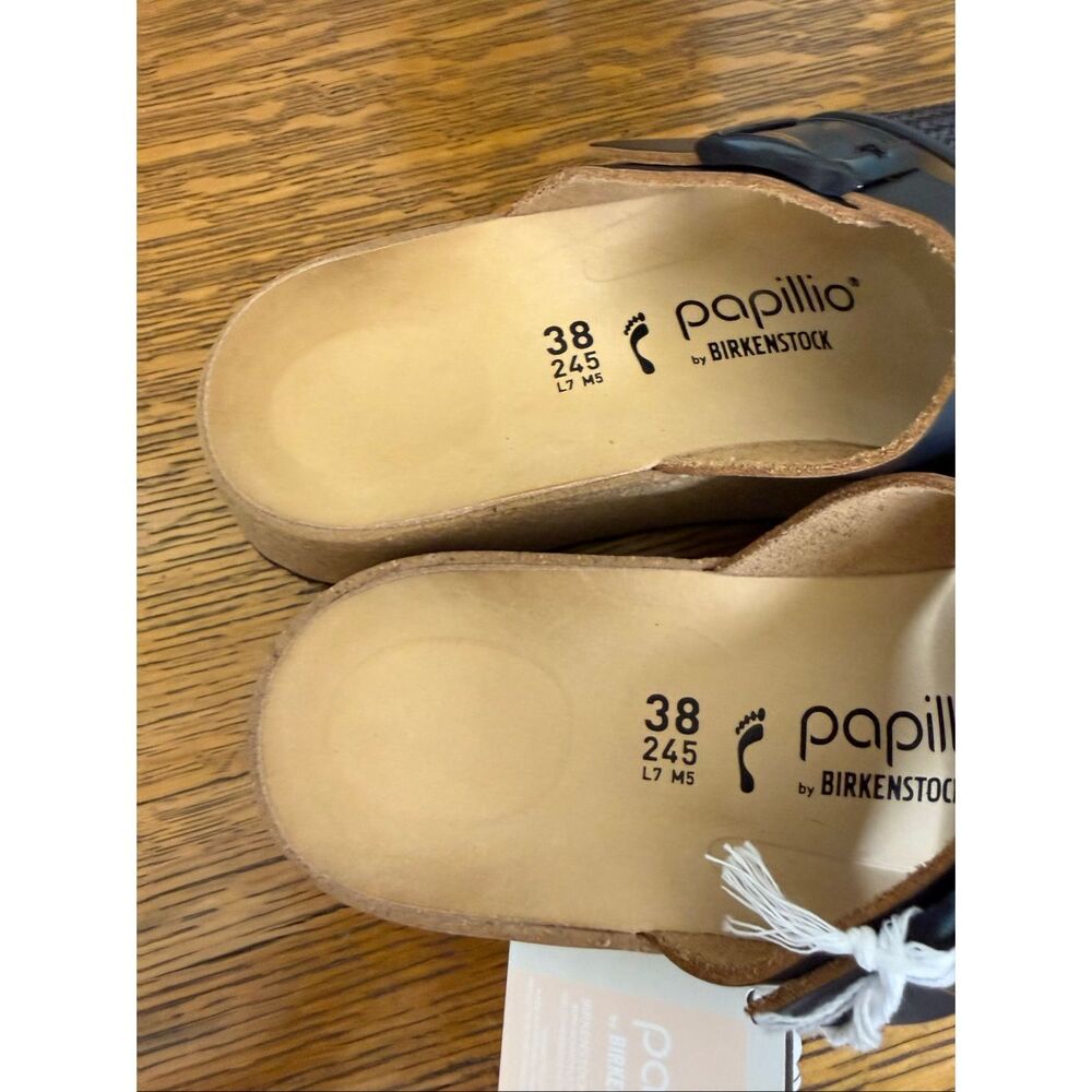 NEW Papillio by Birkenstock Almina French Piping Sandal in Black NIB Boho-Chic - Picture 6 of 11